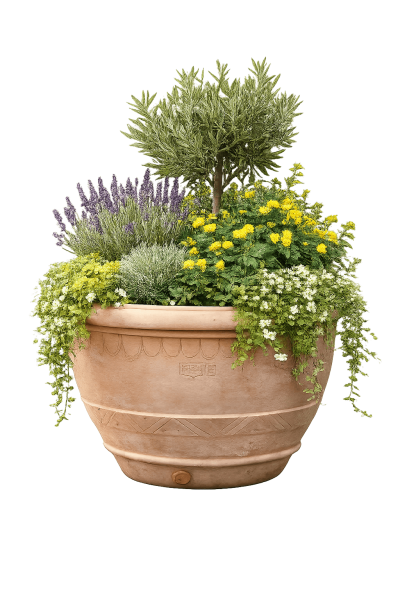 Klassischer Terracottatopf Conca Romana aus Impruneta – frostfest bis –30 °C